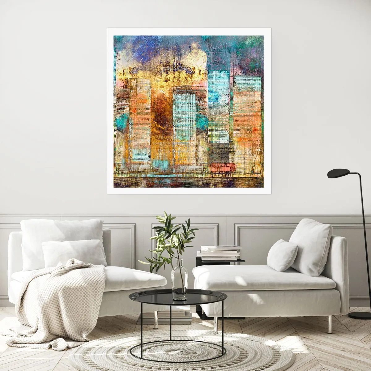 Plakát - Prosluněná metropole - 40x40 cm