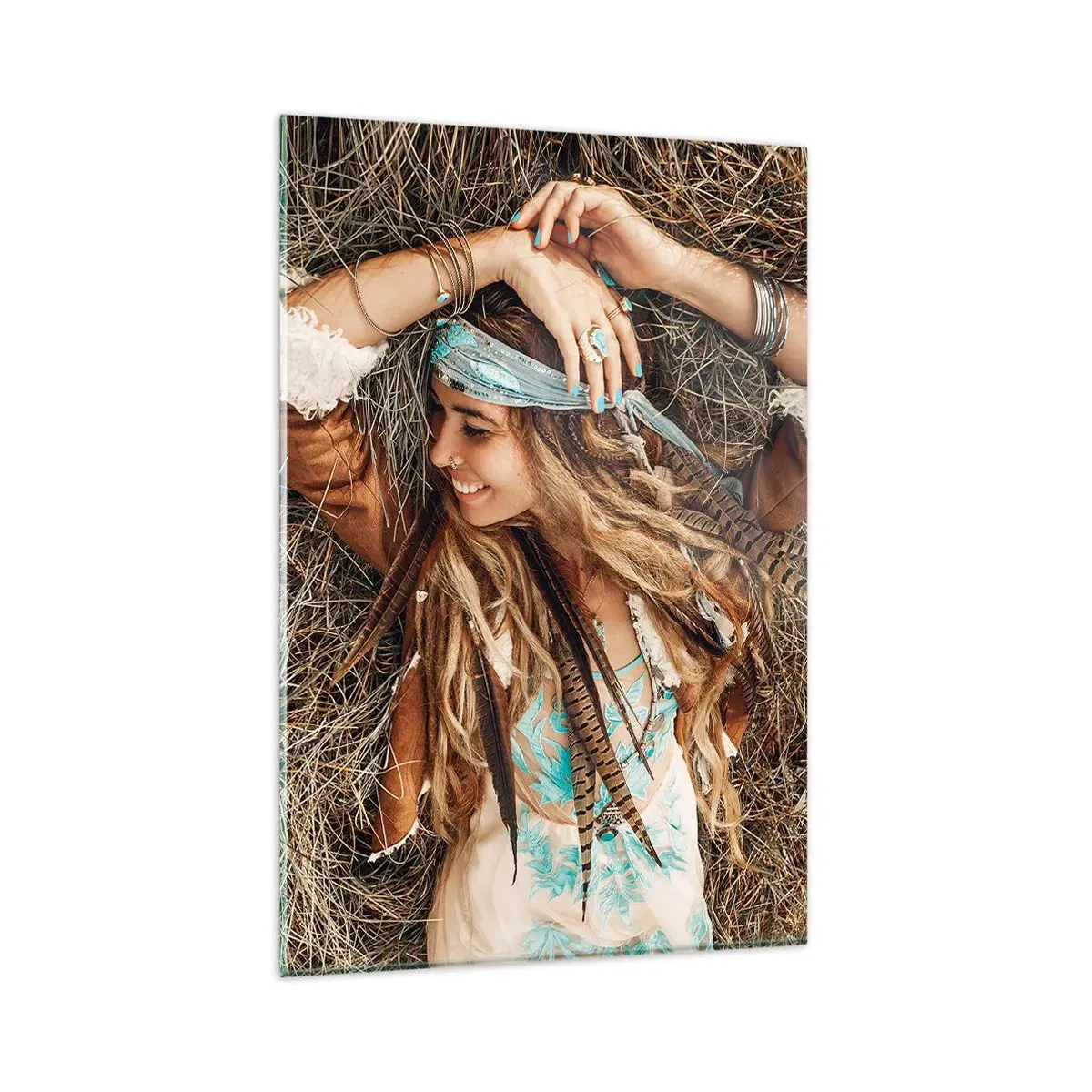 Obraz na skle - Na cestě do léta lásky - 80x120 cm