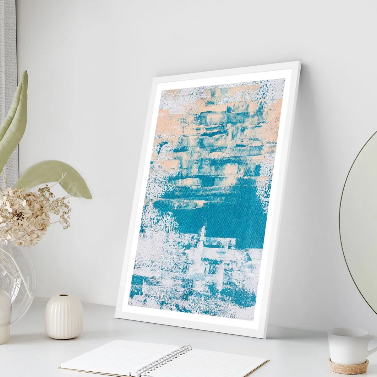 Plakát v bílém rámu - Přes rampouch - 70x100 cm