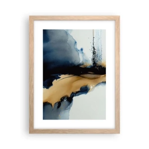 Plakát v rámu světlý dub - Za závojem - 30x40 cm