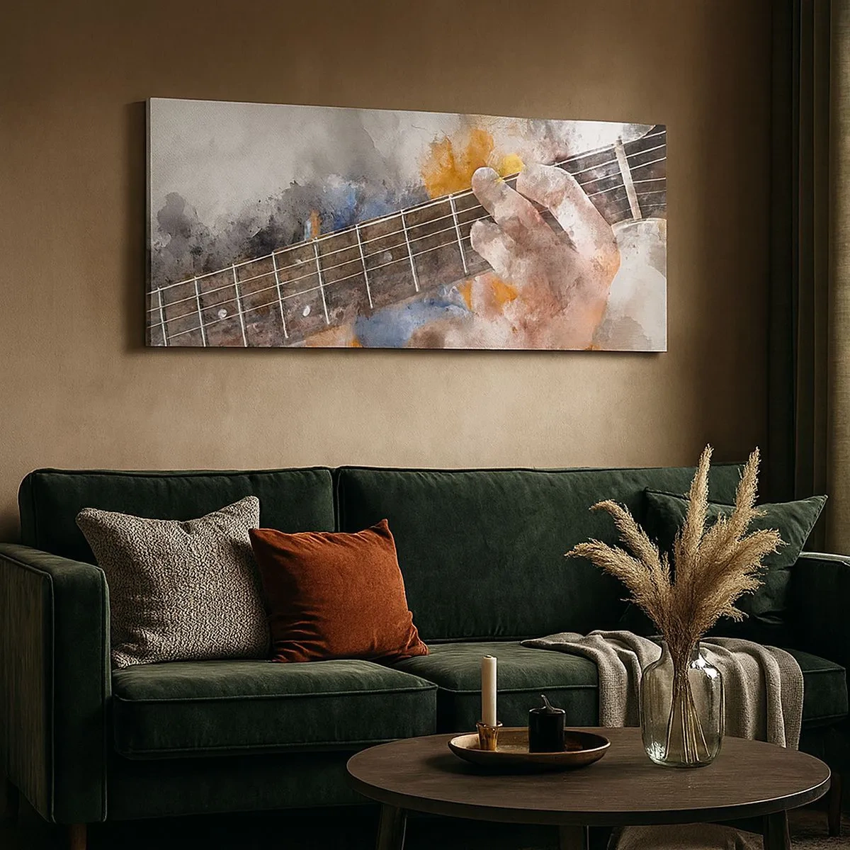 Obraz na plátně - Poezie mezi strunami - 100x40 cm