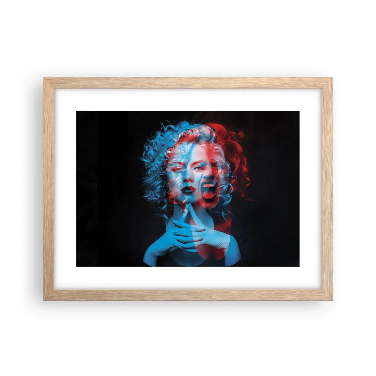 Plakát v rámu světlý dub - Alter ego - 40x30 cm