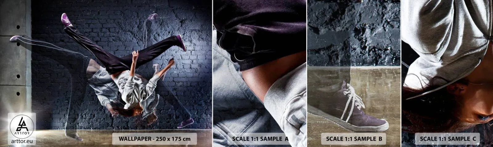 Vzor Fototapety Samolepicí Deluxe Sticker - Hvězda ulice - Tanec, Lidé, Tanečník - 100x30 cm