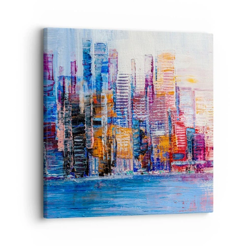 Obraz na plátně - Radostná metropole - 30x30 cm