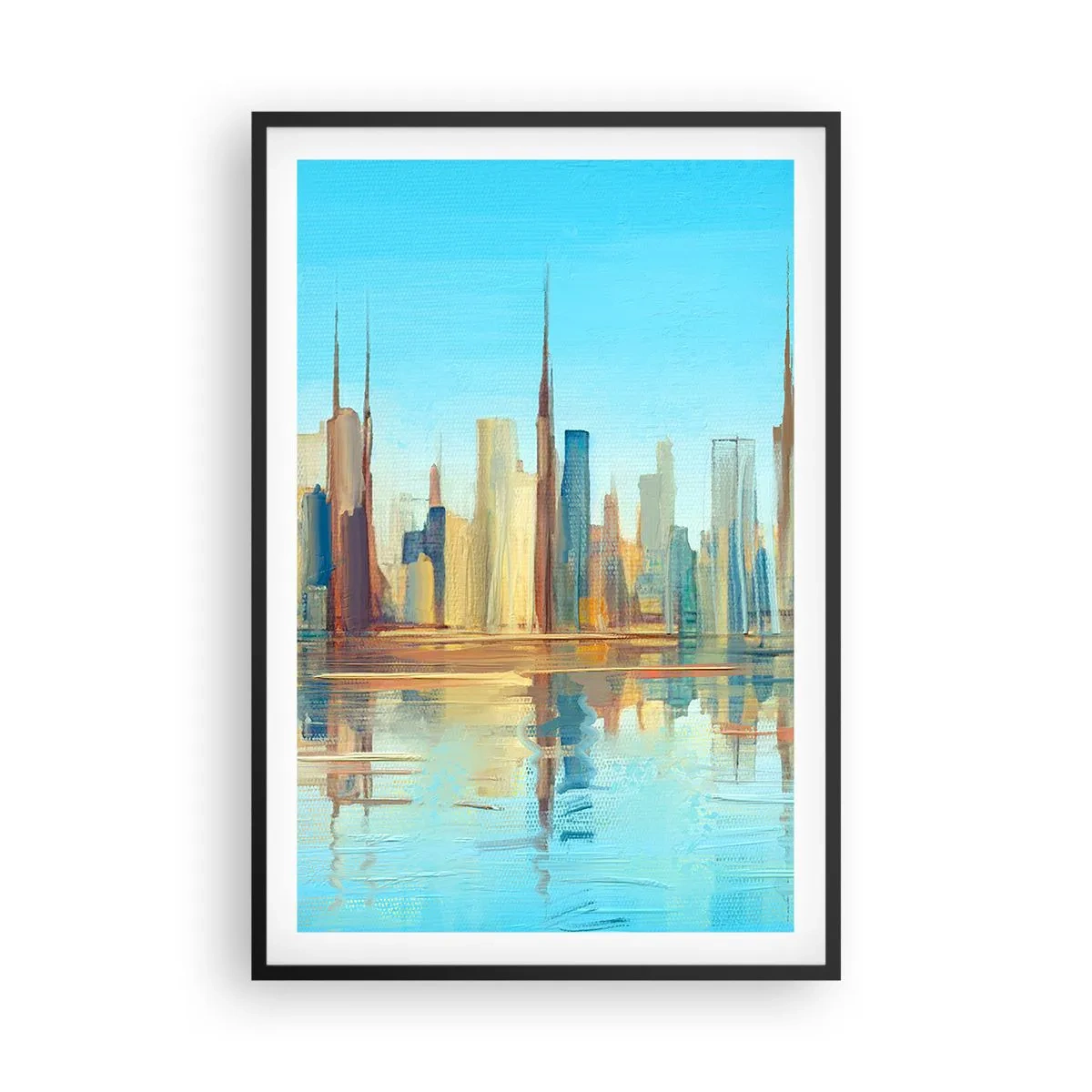 Plakát v černém rámu - Prosluněná metropole - 61x91 cm