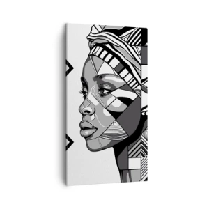 Obraz na plátně - Etnický portrét - 45x80 cm