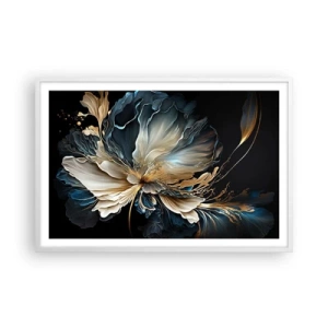 Plakát v bílém rámu - Pohádkový květ kapradí - 91x61 cm