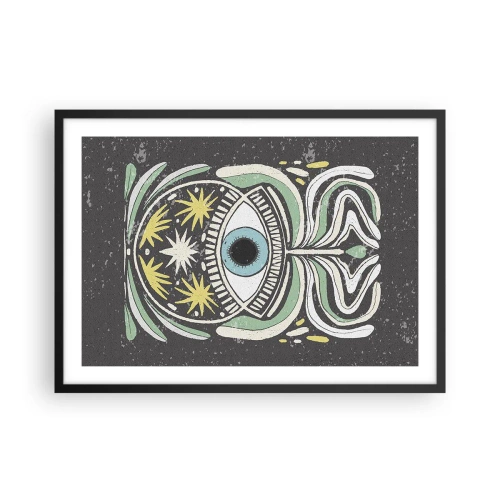 Plakát v černém rámu - Kmenové rituály - 70x50 cm