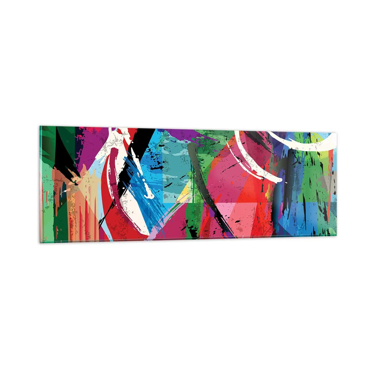 Obraz na skle - Rychle, živě a čile - 90x30 cm