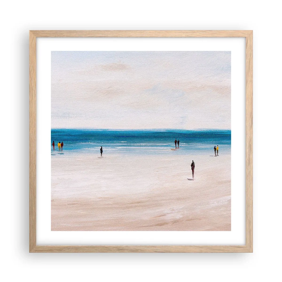 Plakát v rámu světlý dub - Přirozená potřeba - 50x50 cm