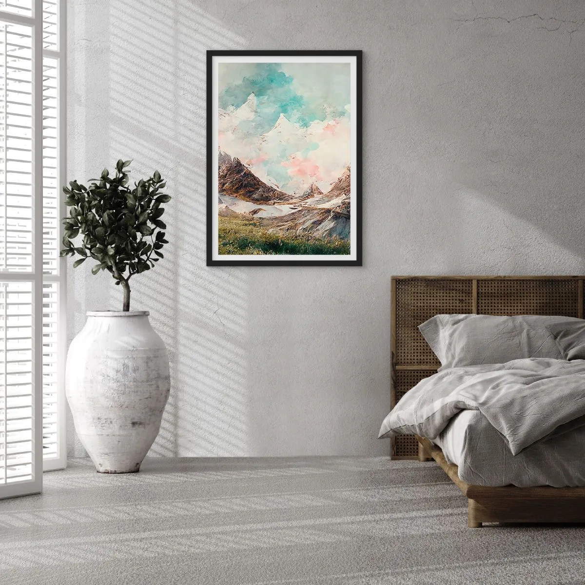 Plakát v černém rámu - Skalní čepele - 30x40 cm