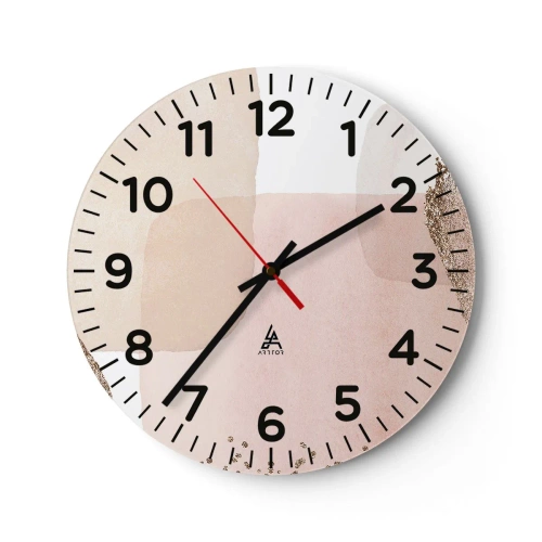 Nástěnné hodiny - Pohled skrze barvy - 40x40 cm