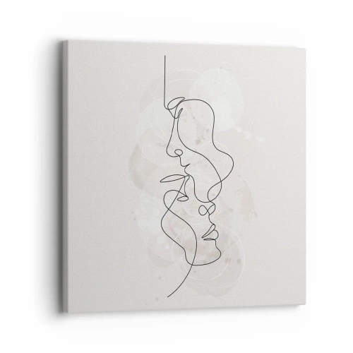 Obraz na plátně - Zamotaní v objetí - 30x30 cm