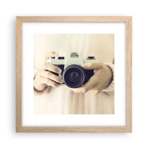 Plakát v rámu světlý dub - Pro více informací… - 30x30 cm