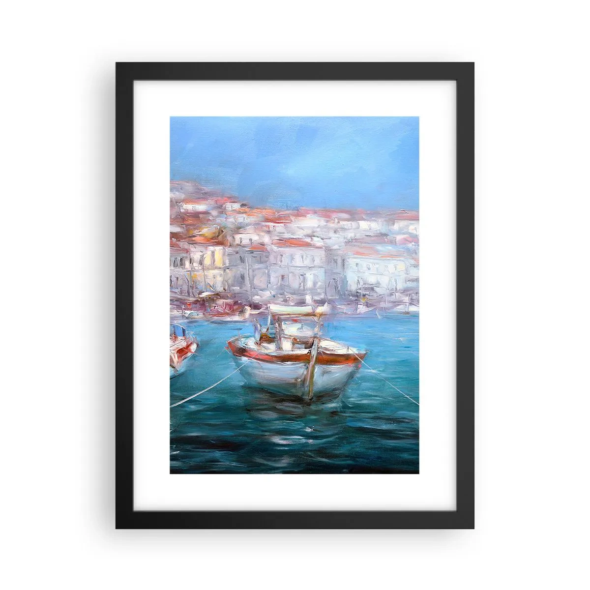 Plakát v černém rámu - Italský záliv - 30x40 cm