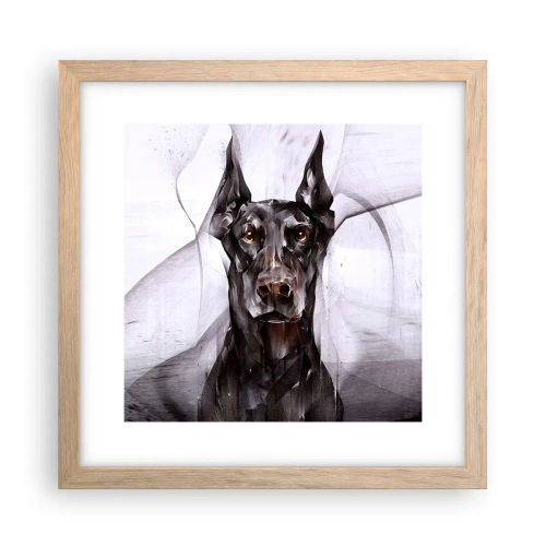 Plakát v rámu světlý dub - Z urozeného rodu - 30x30 cm