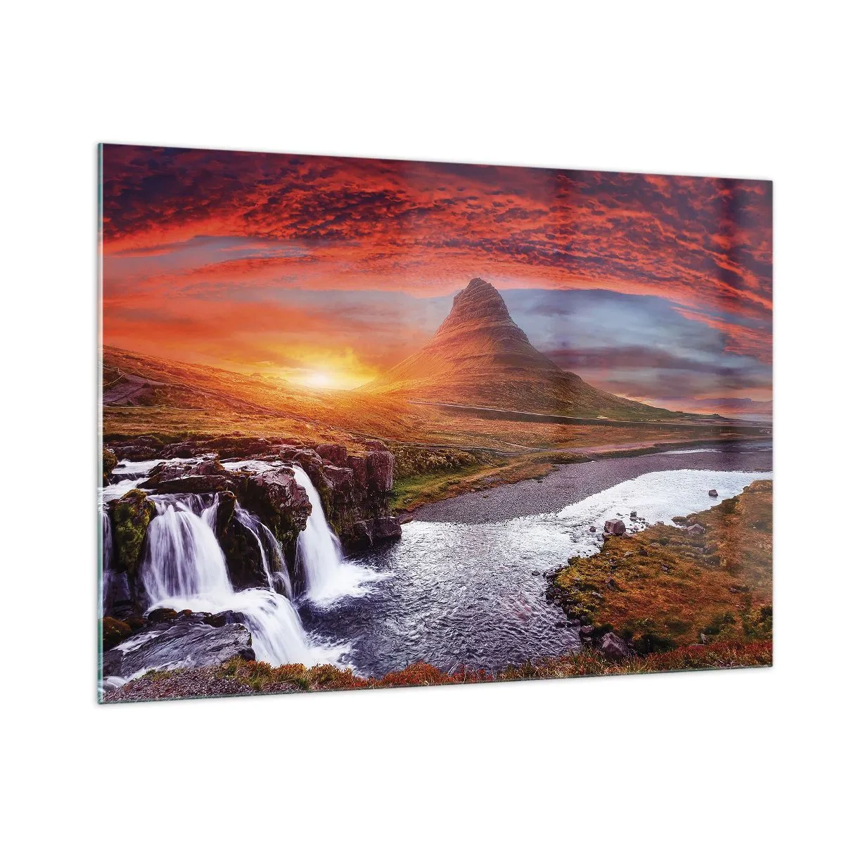 Obraz na skle - Pohled na Středozem - 100x70 cm