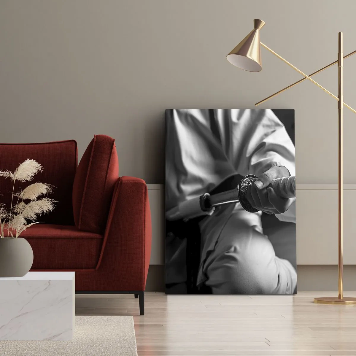 Obraz na plátně - Duše bojovníka - 55x100 cm