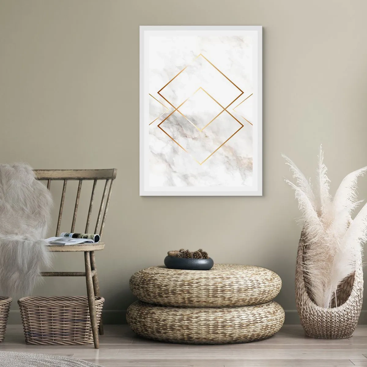 Plakát v bílém rámu - Pohled na nekonečno - 40x50 cm