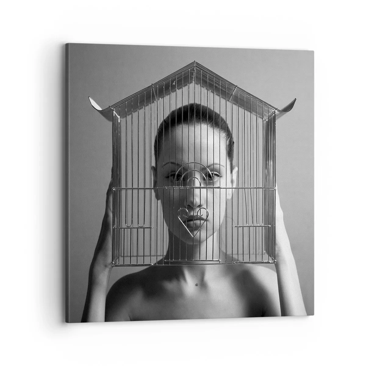 Obraz na plátně - Tak trochu surrealistický portrét - 70x70 cm