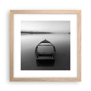 Plakát v rámu světlý dub - Stesk a melancholie - 30x30 cm