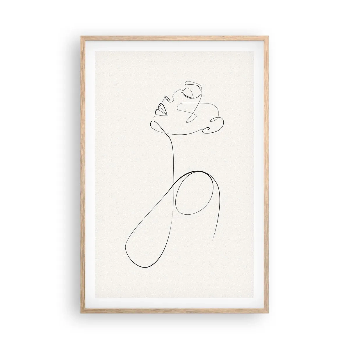 Plakát v rámu světlý dub - Zamotaná ve snech - 61x91 cm