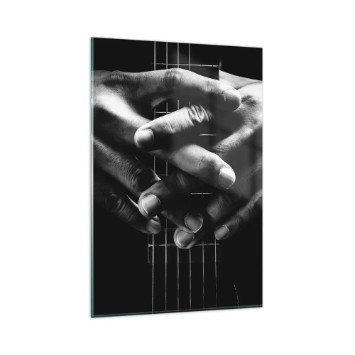 Obraz na skle - Umělcova modlitba - 80x120 cm