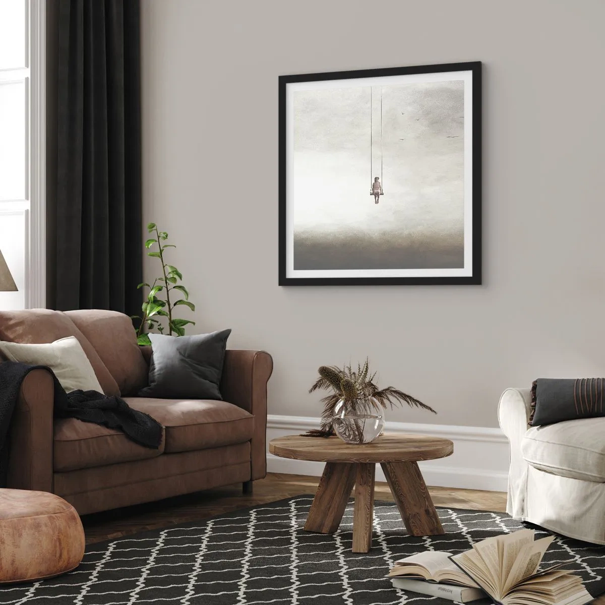 Plakát v černém rámu - Dítě v nás - 50x50 cm