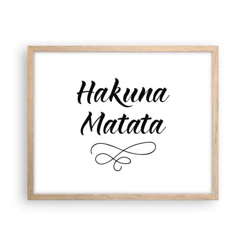 Plakát v rámu světlý dub - Nejlepší rada - 50x40 cm