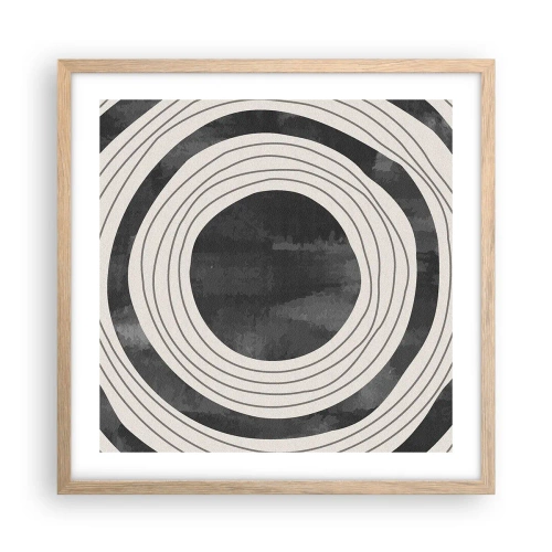 Plakát v rámu světlý dub - Přesný zásah - 50x50 cm