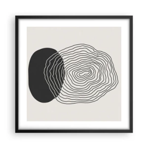 Plakát v černém rámu - Trvání a kmitání - 50x50 cm