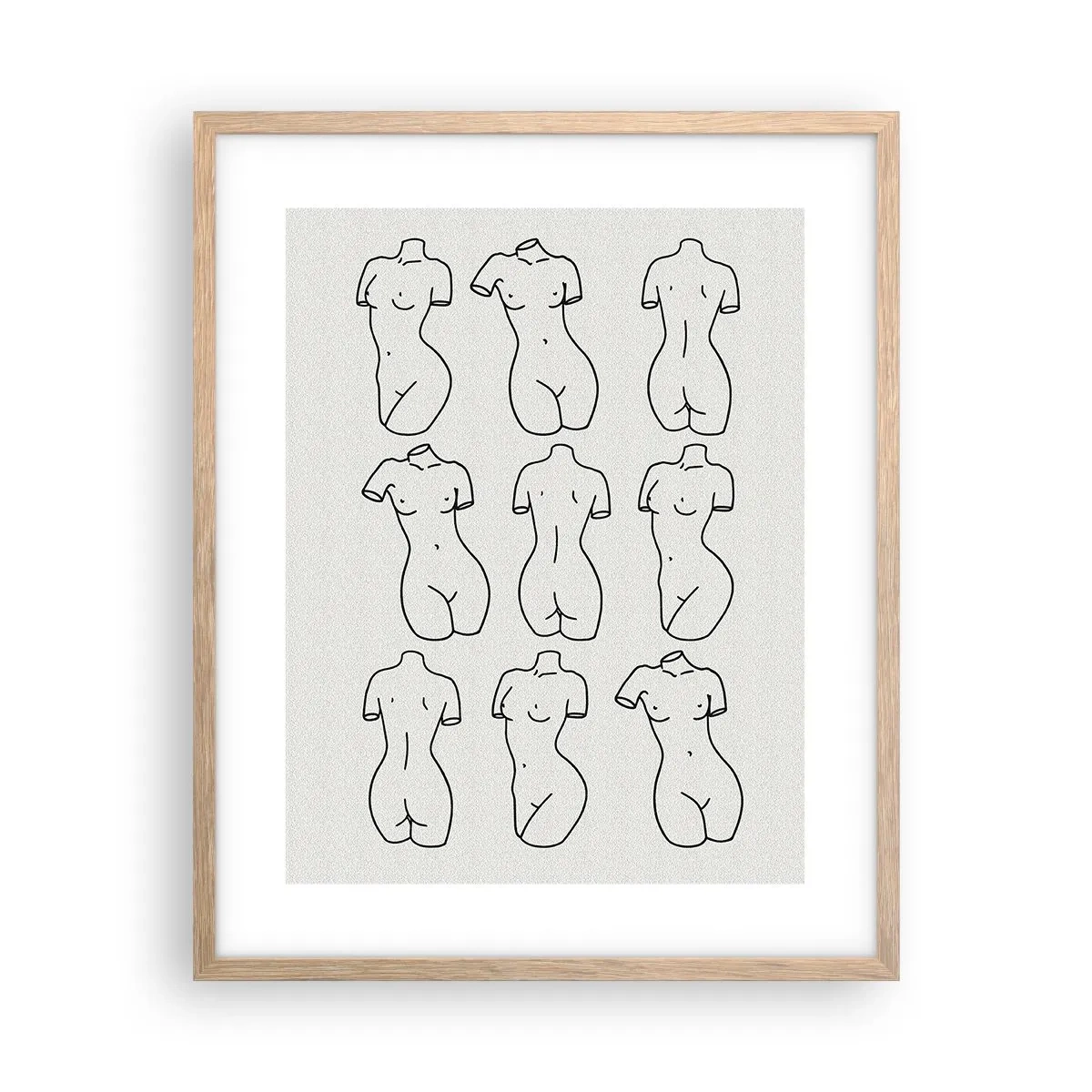 Plakát v rámu světlý dub - Pouze Venuše - 40x50 cm