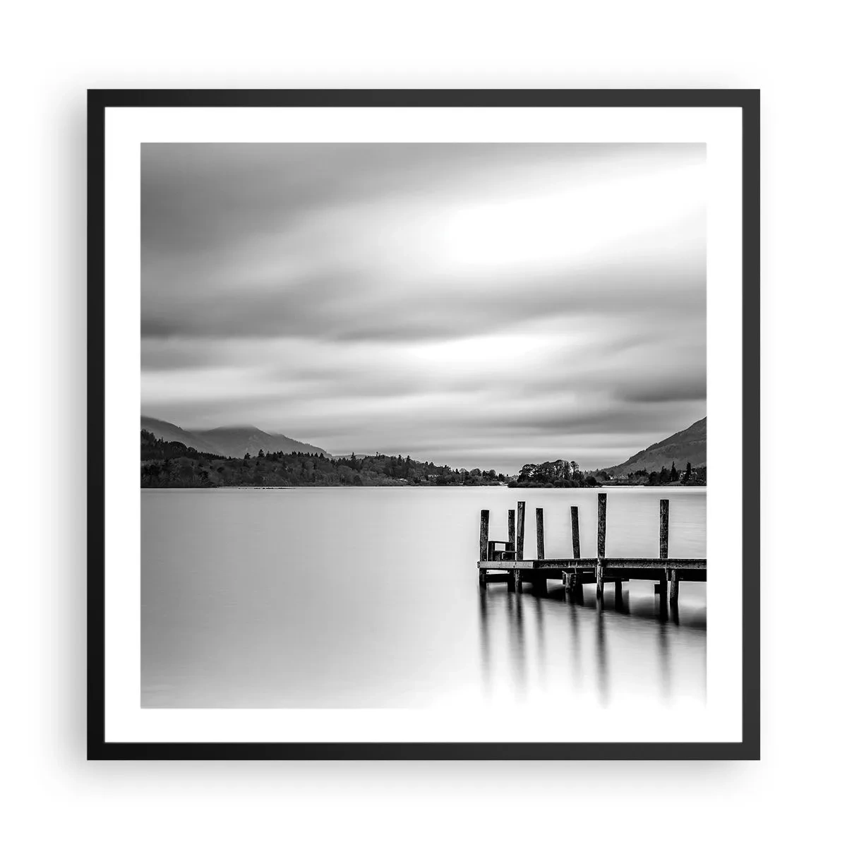 Plakát v černém rámu - Jemnost a síla - 60x60 cm