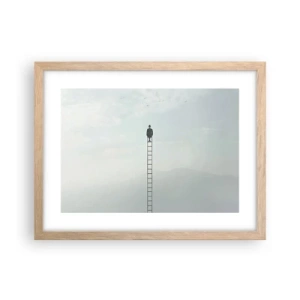 Plakát v rámu světlý dub - Povznést se nad to - 40x30 cm
