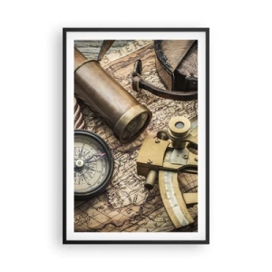 Plakát v černém rámu - Urči směr - 61x91 cm