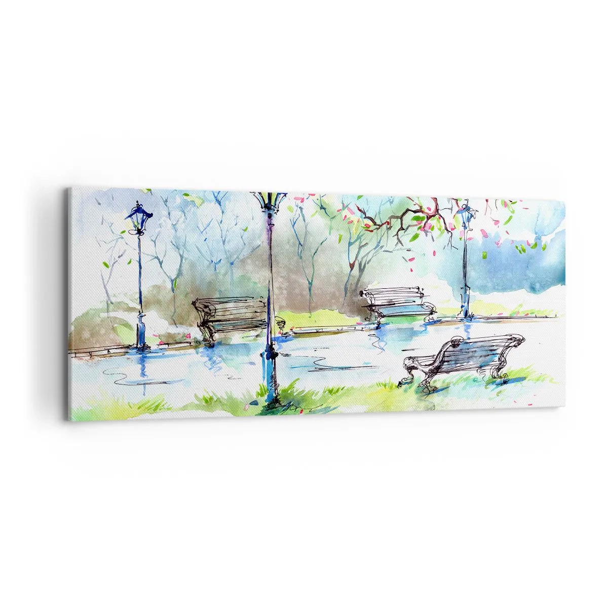 Obraz na plátně - Kouzlo parkového ticha - 120x50 cm