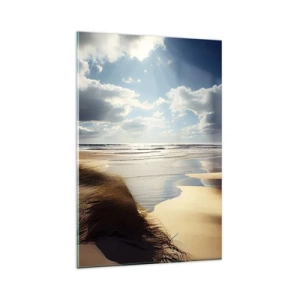 Obraz na skle - Pláž, divoká pláž - 80x120 cm