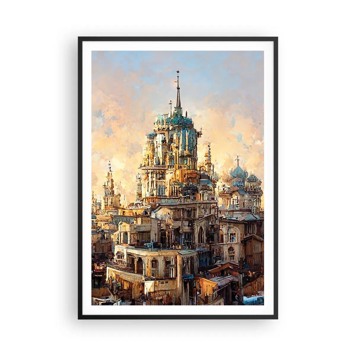 Plakát v černém rámu - Město měst - 70x100 cm