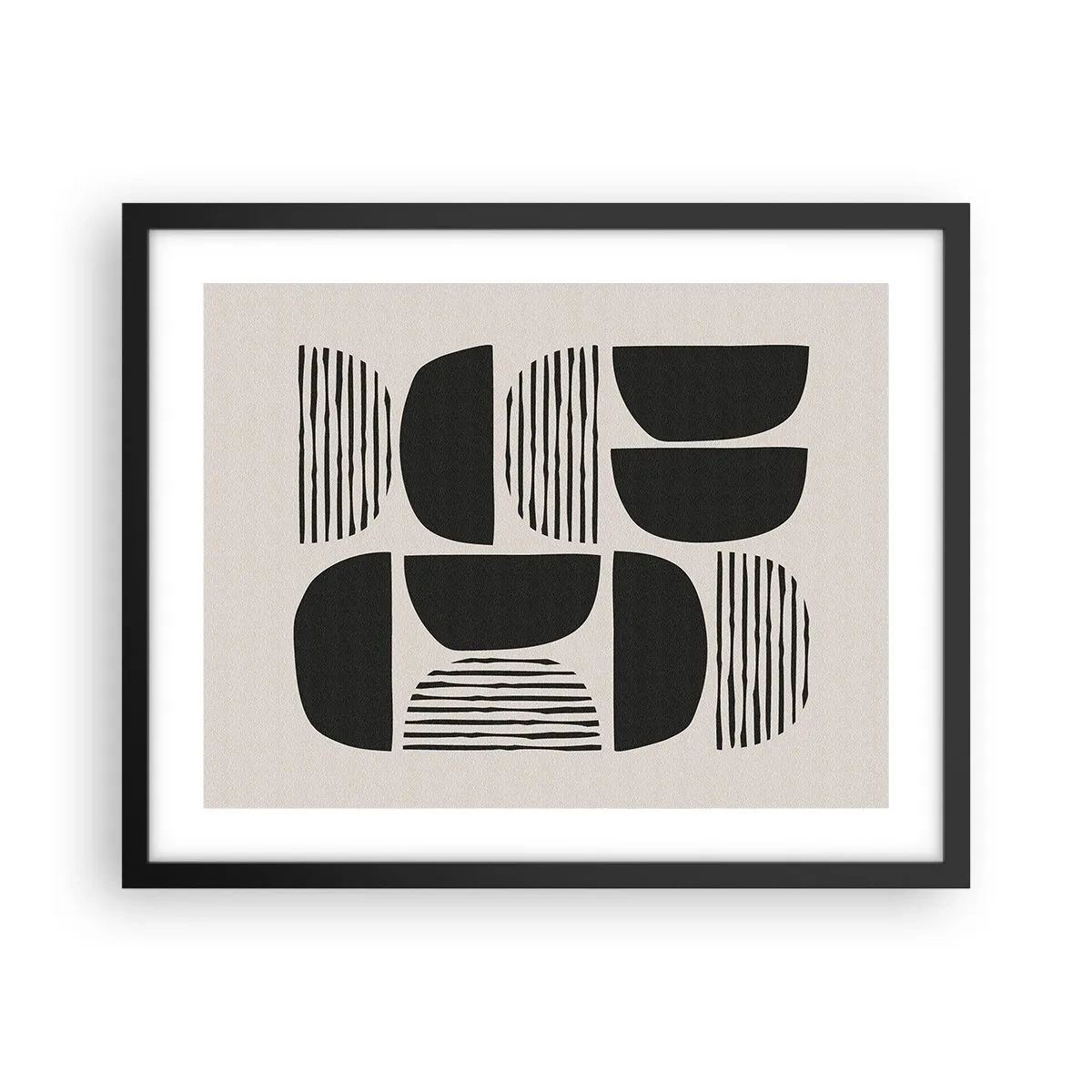 Plakát v černém rámu - Polovičaté soustavy - 50x40 cm