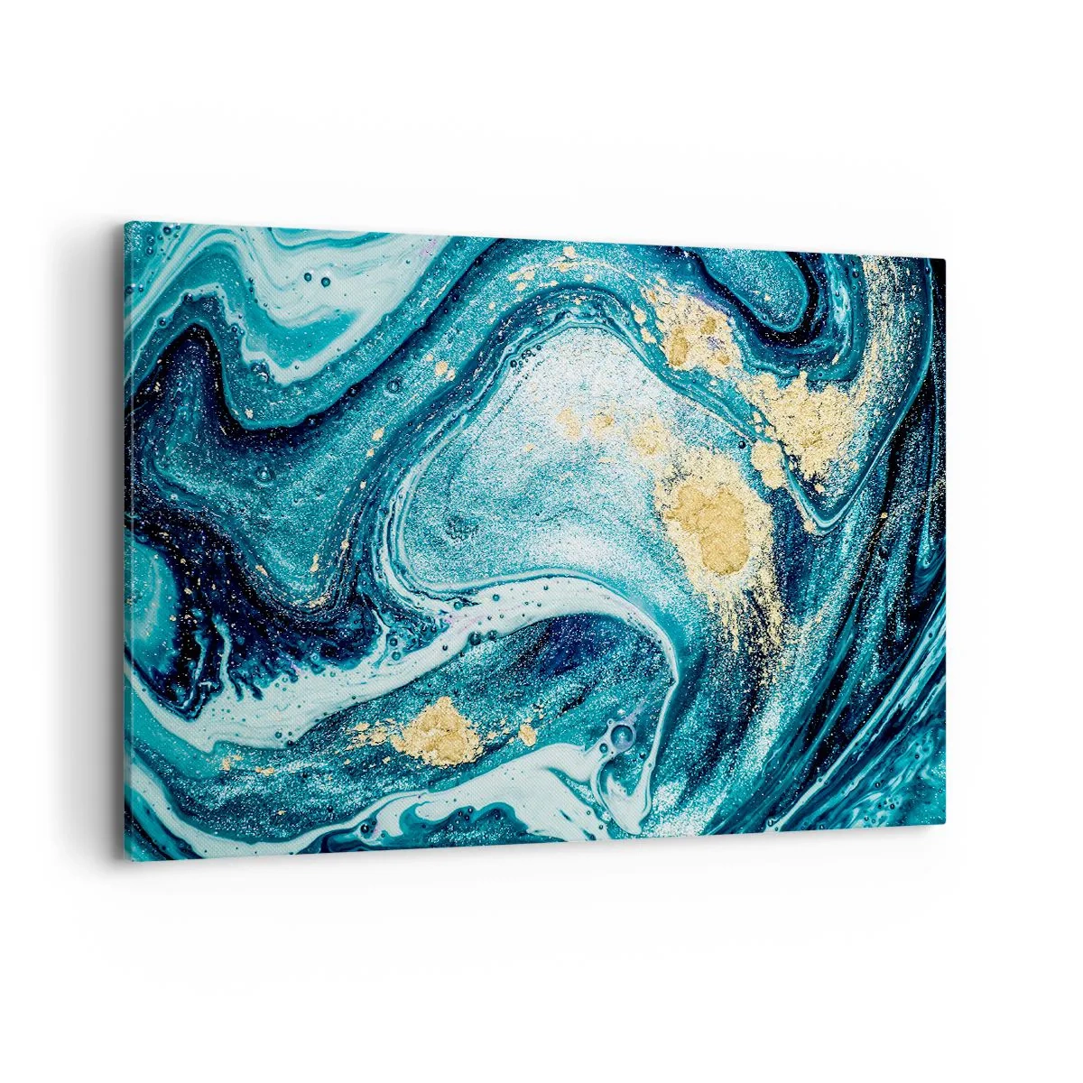 Obraz na plátně - Modrý vír - 100x70 cm