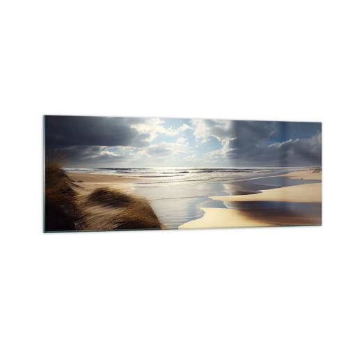 Obraz na skle - Pláž, divoká pláž - 140x50 cm
