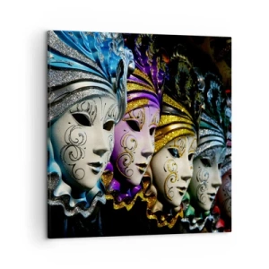 Obraz na plátně - Tajemství ve zlaté a ve stříbrné - 50x50 cm