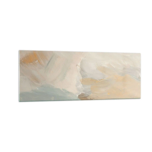 Obraz na skle - Abstrakce – krajina něhy - 140x50 cm