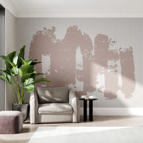Fototapeta Samolepicí Deluxe Sticker - Abstrakce v jemné růžové - Abstrakce, Prázdný, Minimalismus - 350x256 cm