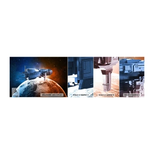 Fototapeta Vzorek Standard Eco - Pozorný pozorovatel - Kosmos, Kosmická loď, Kyvadlová doprava - 100x30 cm