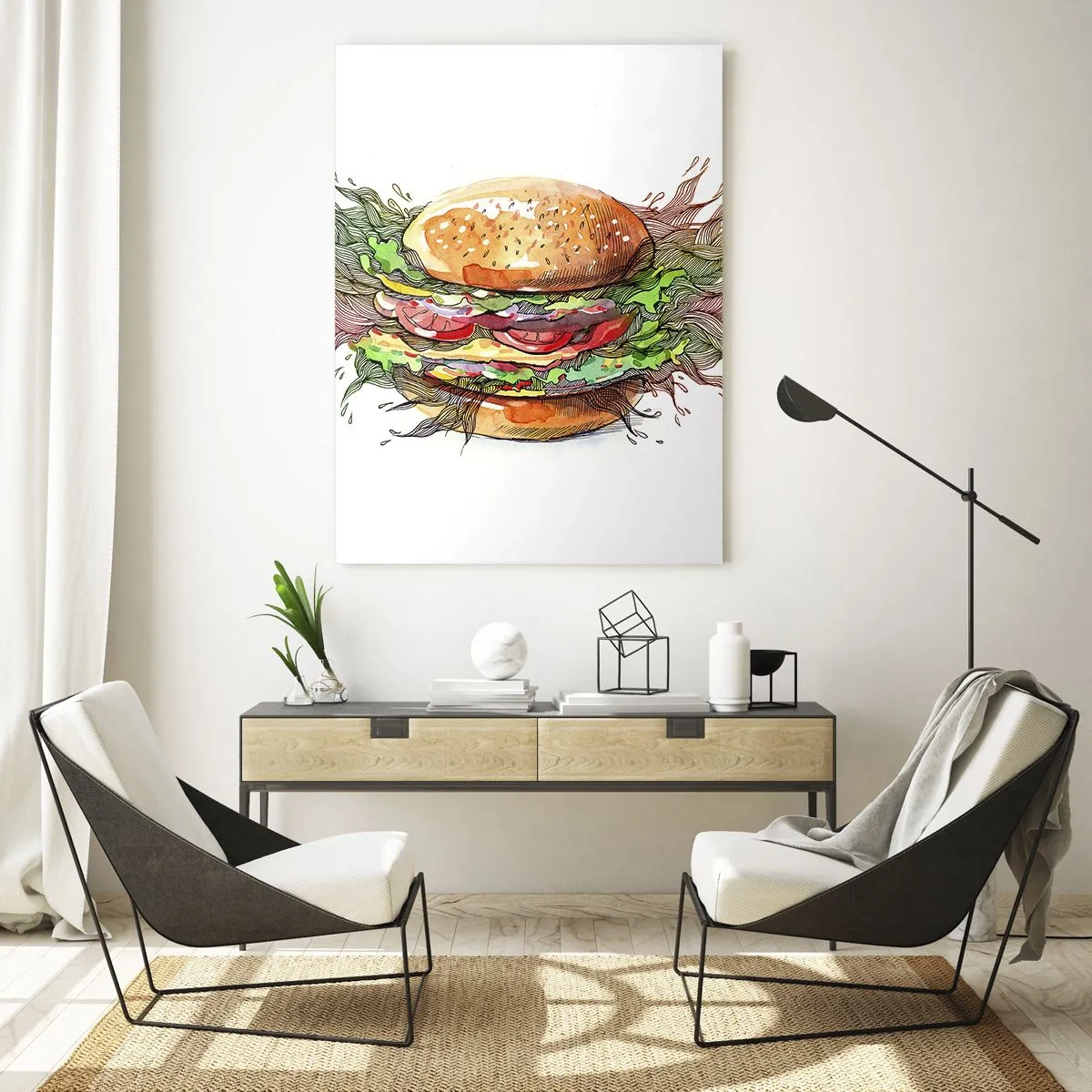 Obraz na skle - Žhavé pokušení - 50x70 cm