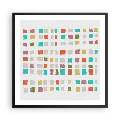 Plakát v černém rámu - Neznámá hra - 60x60 cm