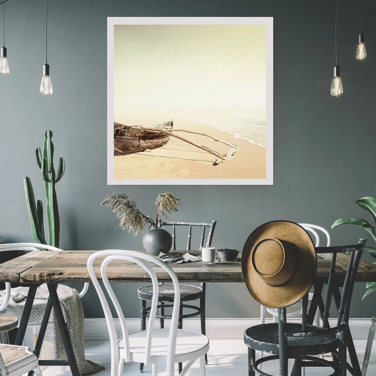 Plakát - Vzpomínka na jižní moře - 60x60 cm