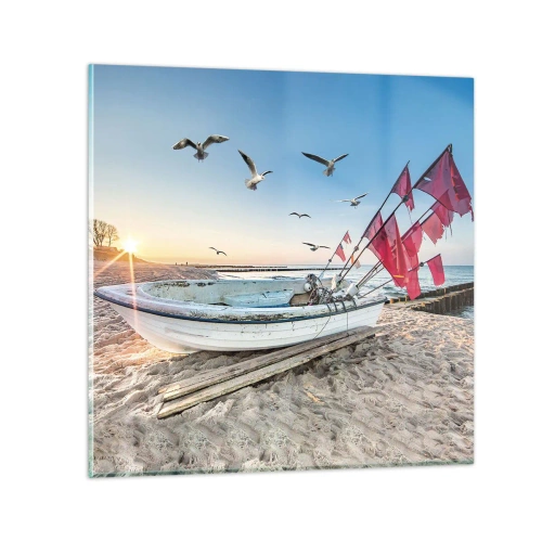 Obraz na skle - Zasloužená přestávka - 70x70 cm