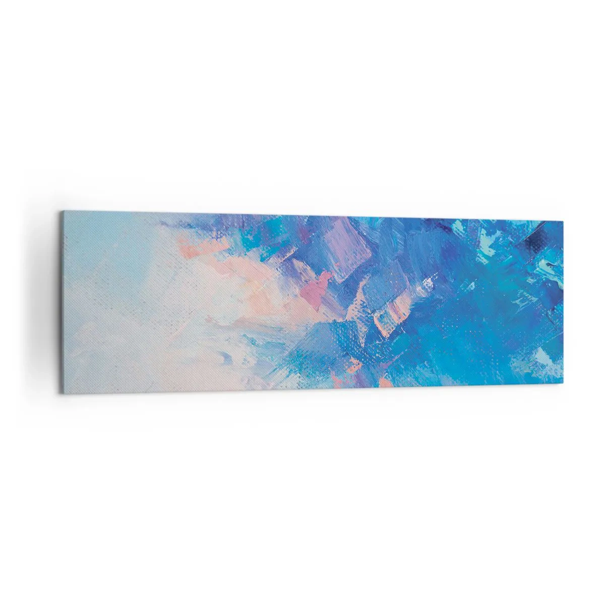 Obraz na plátně - Zimní abstrakce - 160x50 cm